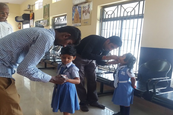 KG Students Polio Drops on 12.03.2018