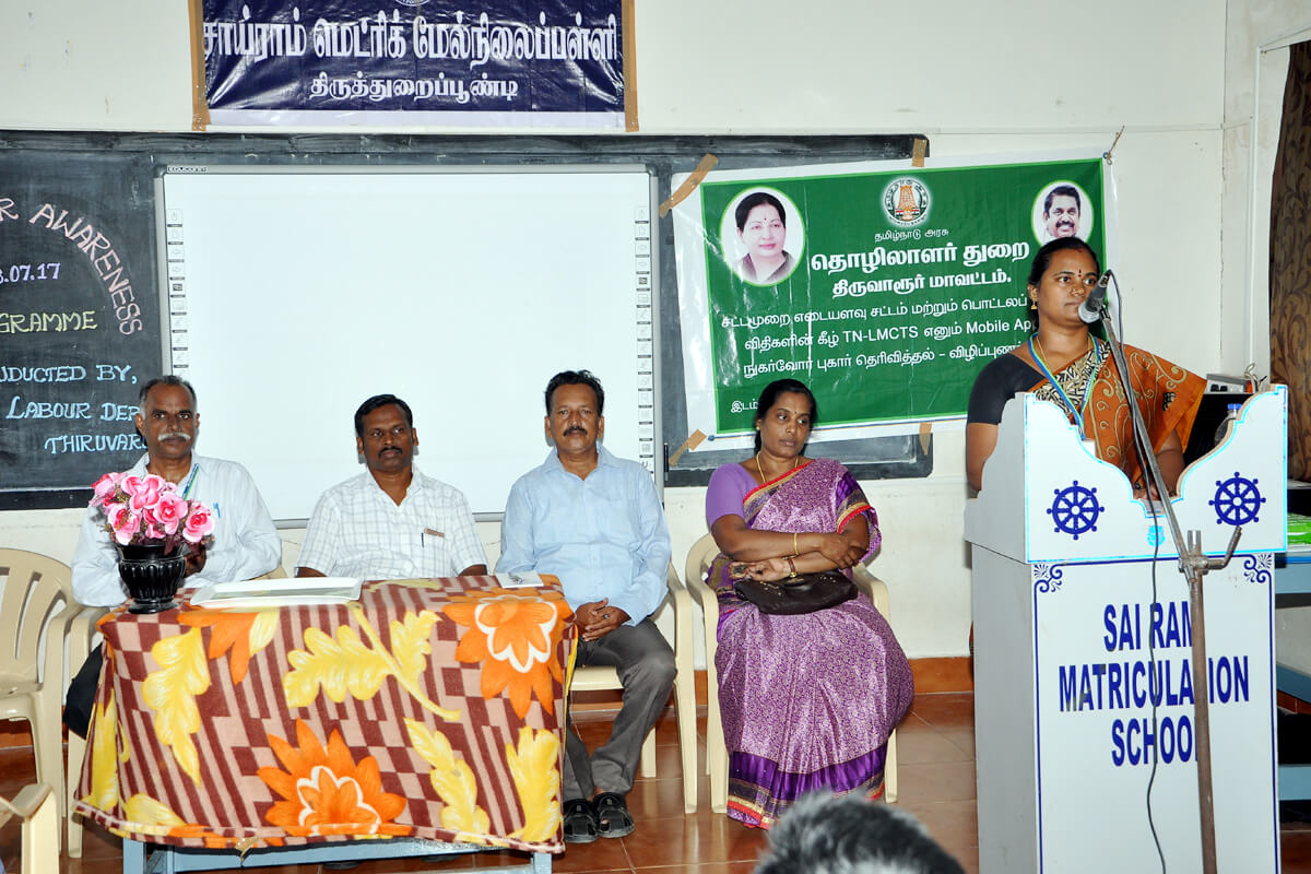 Consumer Awareness Programme was conducted by Labour Department in our school campus.