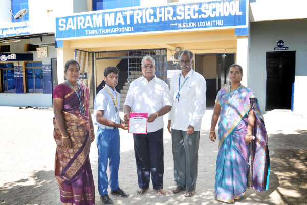 Our school Won III<sup>rd</sup> Place in District Level Competition in the event 200 Mts.Running