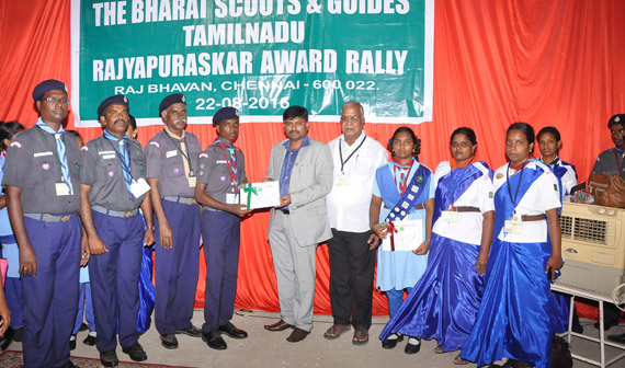 Governor Award Function for selected Scout Student held on 22.08.2016