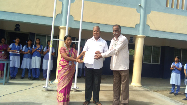 Miss.M.Thilagavathi Computer Operator is appreciated in the morning Assembly for her Prompt and proper handling at PMRPY Scheme by giving away the appreciation certificate issued by our CEO Sir