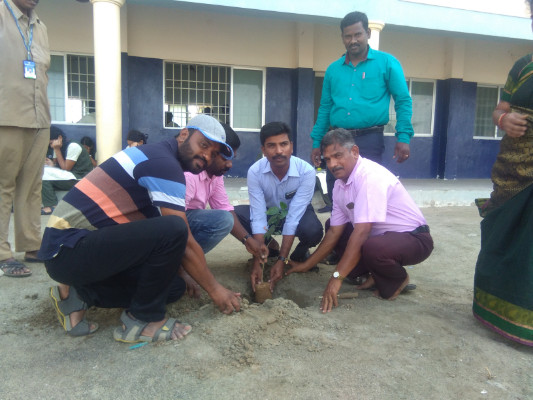 Department of Education, Coimbatore District with Let’s Thanks Foundation supplied saplings to the schools lost the trees in the Gaja Cyclone. The function for distribution conducted in our school on 14.12.2018.
