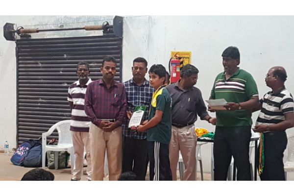 District Level Silambam competition at Thiruvarur Stadium and won prizes