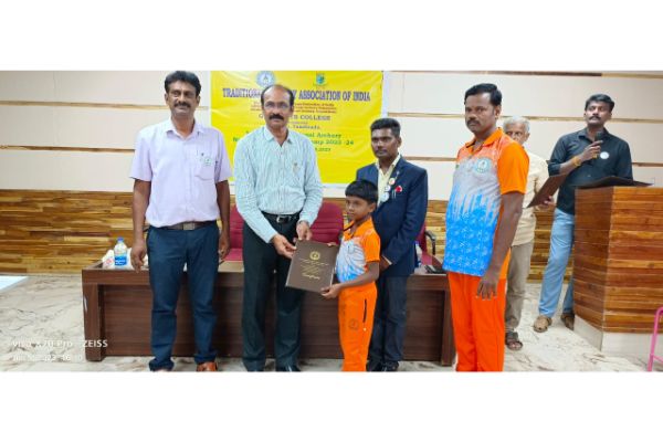 SRMHSS-TTP-Four students participated in the events noted and won prizes -4TH NATIONAL TRADITIONAL ARCHERY &III TAMILNADU STATE LEVEL TRADITIONAL ARCHERY-10.07.2023
