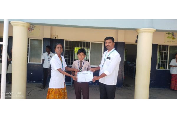 M.Prasana venkatesh – IX C received a certificate of Achievement in a HTML Basic and CSS QUIZ conducted by W3docs.
