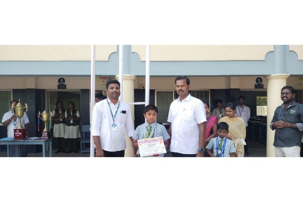 SRMHSS-TTP-Our school student S.Shivapriyan-IV Std Won first prize in the Tamilnadu State Level Indoor Traditional Archery champions 2023 07-10-2023