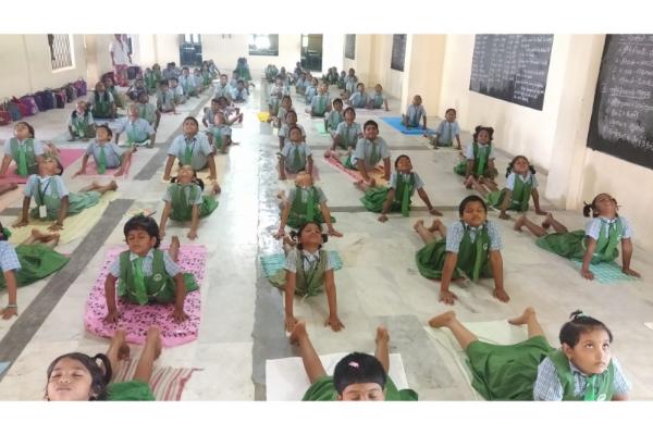 International YOGA day celebrated in our school on 21.06.2024