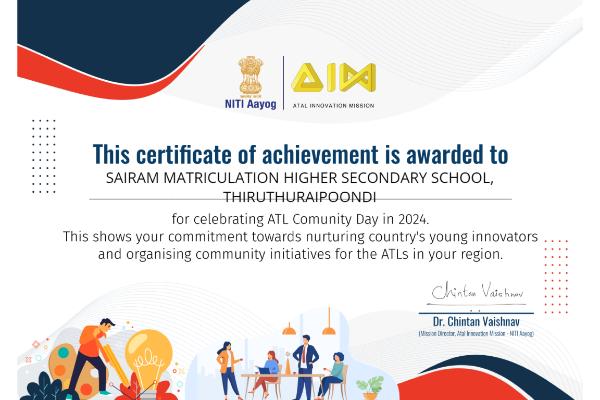 AIM Acknowledges Our ATL Community Day and Tinkering Lab Impact